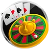 Juego de casino con composición limpia y foco en premios destacados.